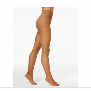 Hanes Alive Full Support Pantyhose Control Top, Reinforced Toe Barely There Sz C